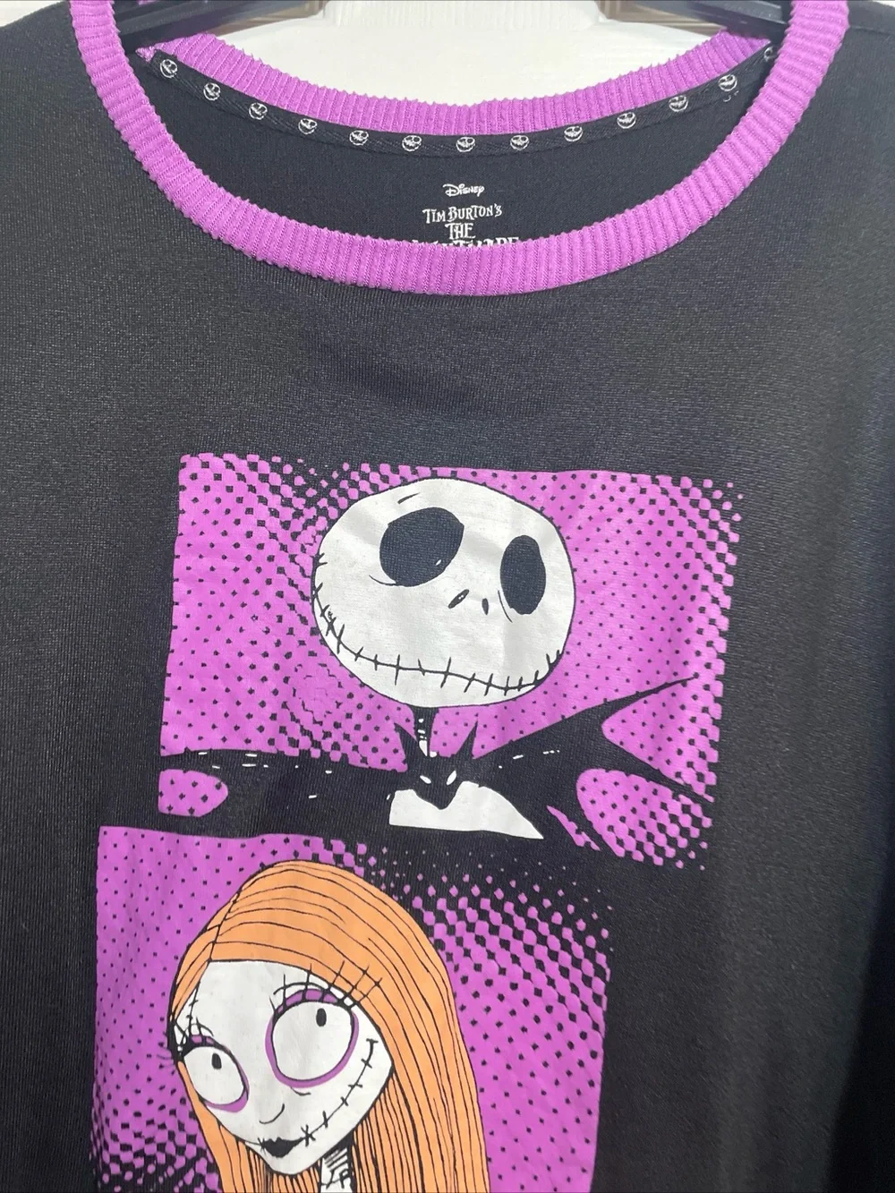 The Nightmare Before Christmas Black & Purple Graphic Top - Picture 2 of 7